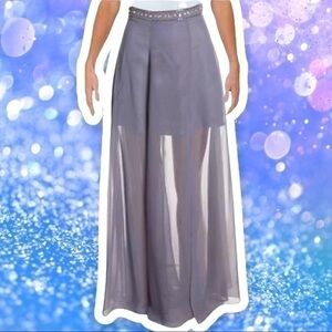 TLC SAY YES TO THE PROM 3/4 Sheer Maxi Skirt Jeweled